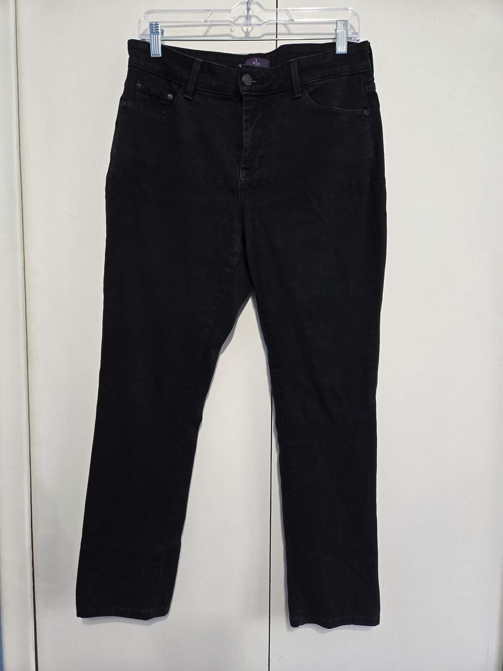 NYDJ Black Denim Legging Jeggings Women's Size 10P Petite‎ Stretch Jeans